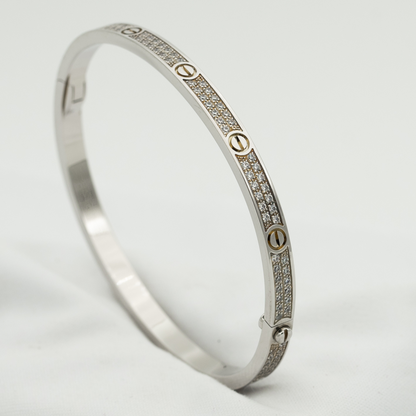 [Clover Jewelery]LOVE BRACELET 3.65MM DIAMOND-PAVED
