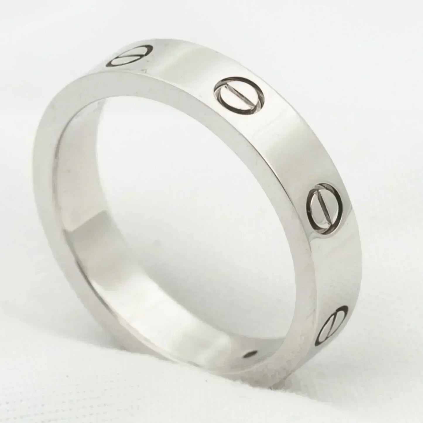 [Clover Jewelery]LOVE RING 4MM 1 DIAMOND SILVER