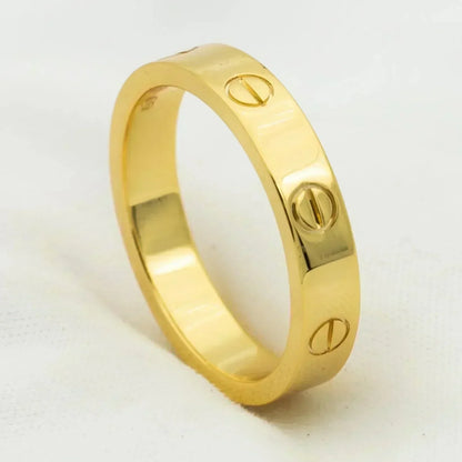 [Clover Jewelery]LOVE RING 4MM 1 DIAMOND GOLD