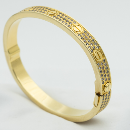 [Clover Jewelery]LOVE BRACELET 6.1MM DIAMOND-PAVED