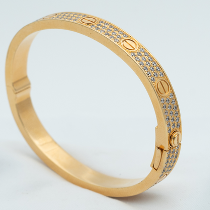 [Clover Jewelery]LOVE BRACELET 6.1MM DIAMOND-PAVED