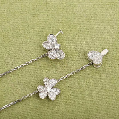 [Clover Jewelery]FRIVOLE SILVER 9 FLOWERS NECKLACE