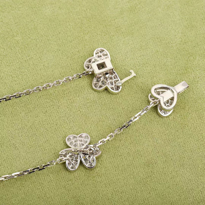 [Clover Jewelery]FRIVOLE SILVER 9 FLOWERS NECKLACE