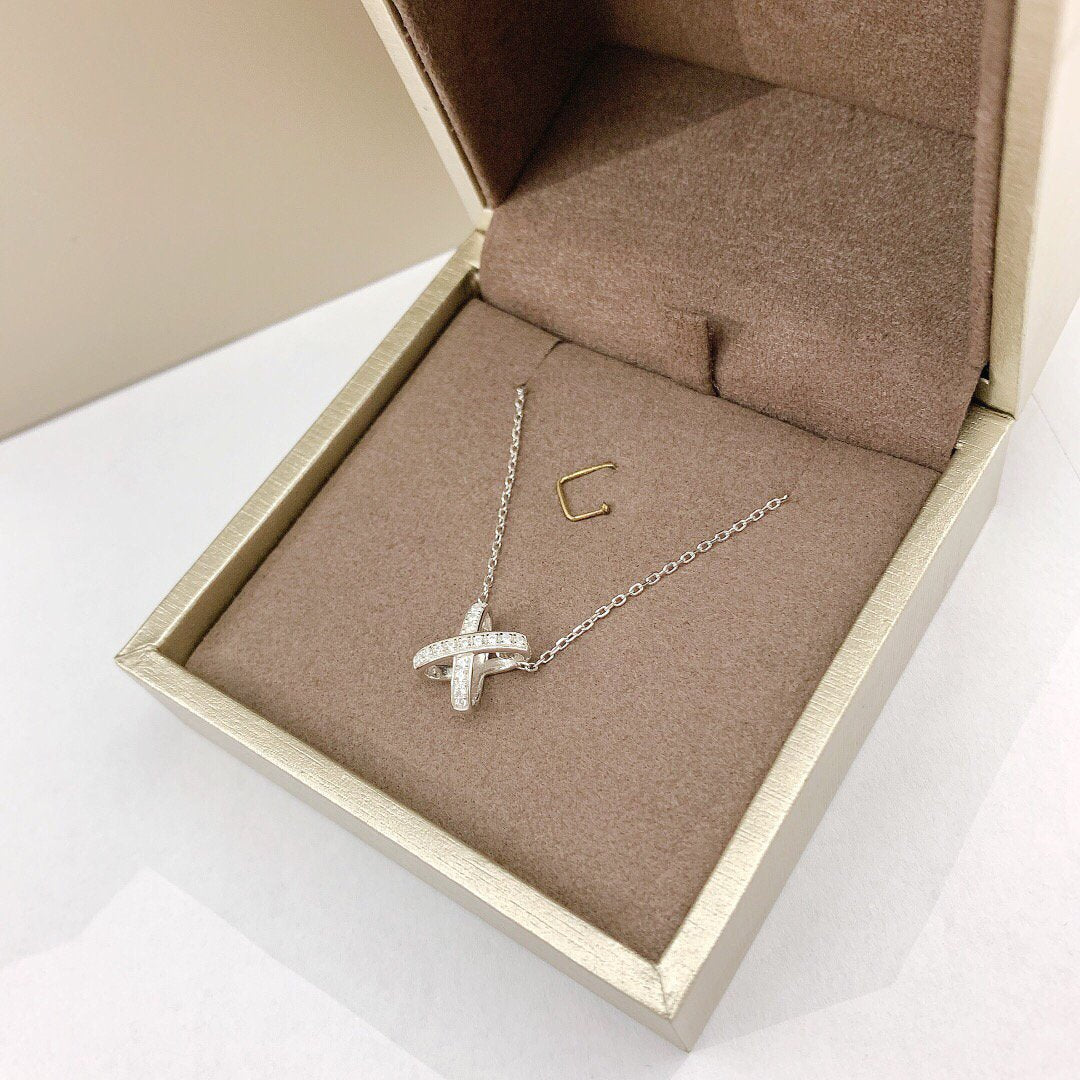 [Clover Jewelery]JEUX DE DIAMOND NECKLACE