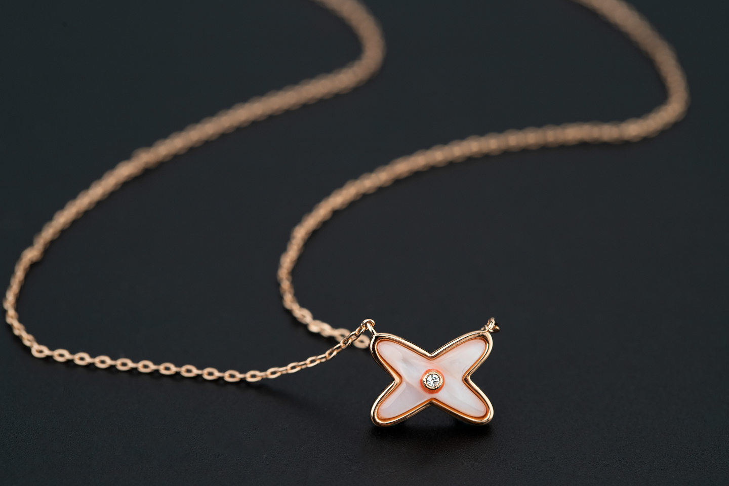 [Clover Jewelery]JEUX DE NECKLACE 1 DIAMOND