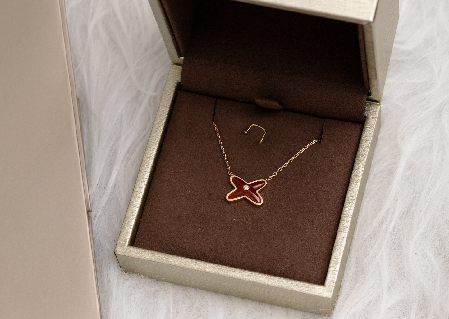 [Clover Jewelery]JEUX DE NECKLACE 1 DIAMOND