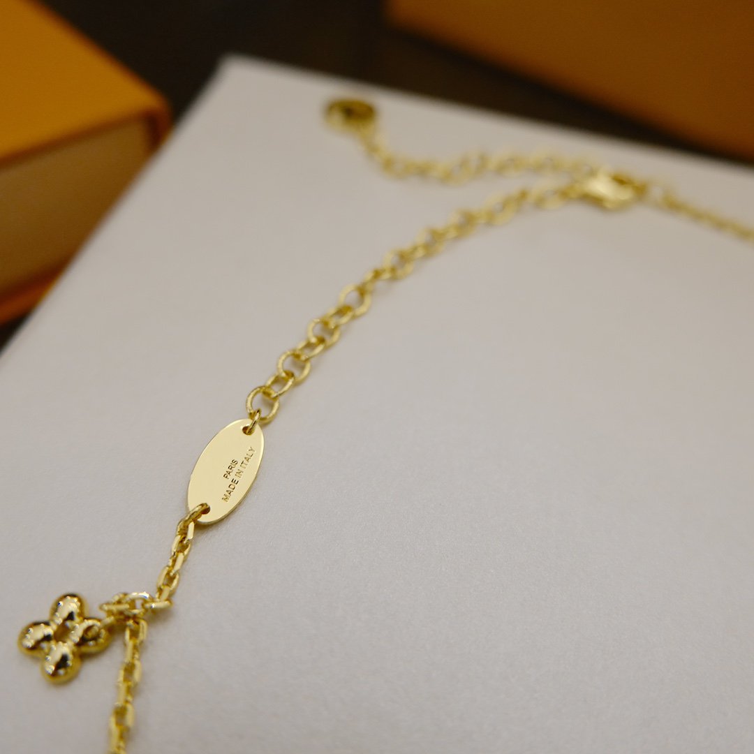 [Clover Jewelery]BLOOMING SUPPLE NECKLACE BRASS
