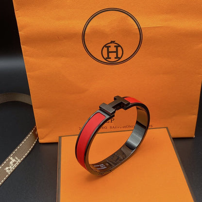 [Clover Jewelery]CLIC HM SO BLACK RED BRACELET