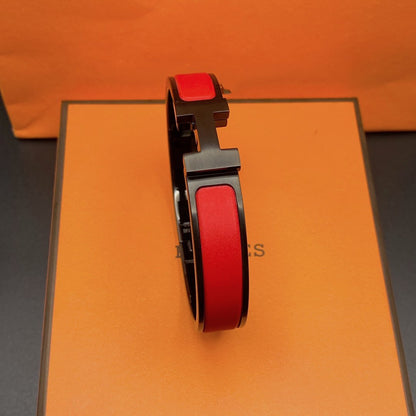 [Clover Jewelery]CLIC HM SO BLACK RED BRACELET