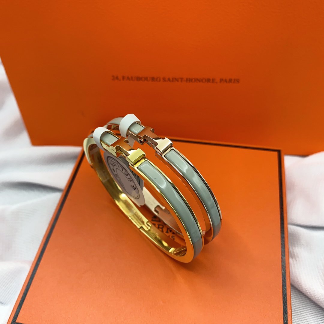 [Clover Jewelery]CLASSIC HM CLIC GREEN 8MM ENAMEL BRACELET