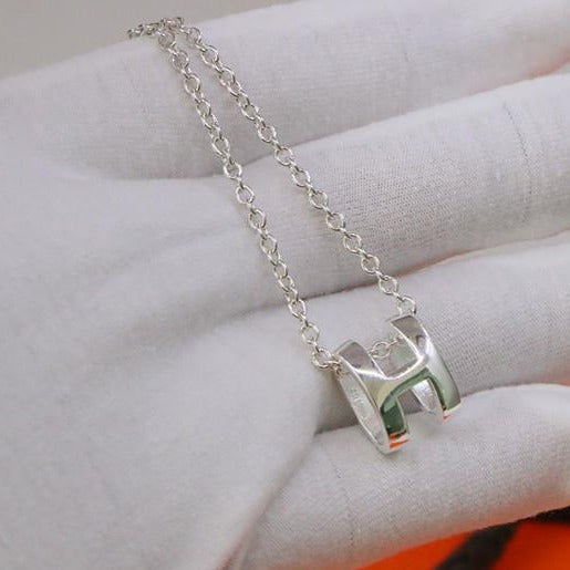 [Clover Jewelery]HM NECKLACE H LETTER OVAL SERIES