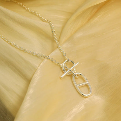 [Clover Jewelery]HM CHAINE D'ANCRE PENDANT NECKLACE STERLING SILVER