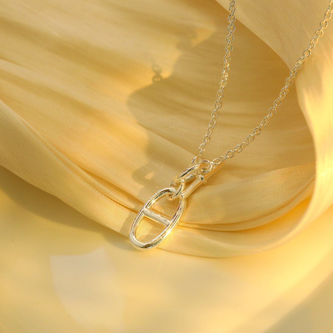 [Clover Jewelery]HM CHAINE D'ANCRE PENDANT NECKLACE STERLING SILVER