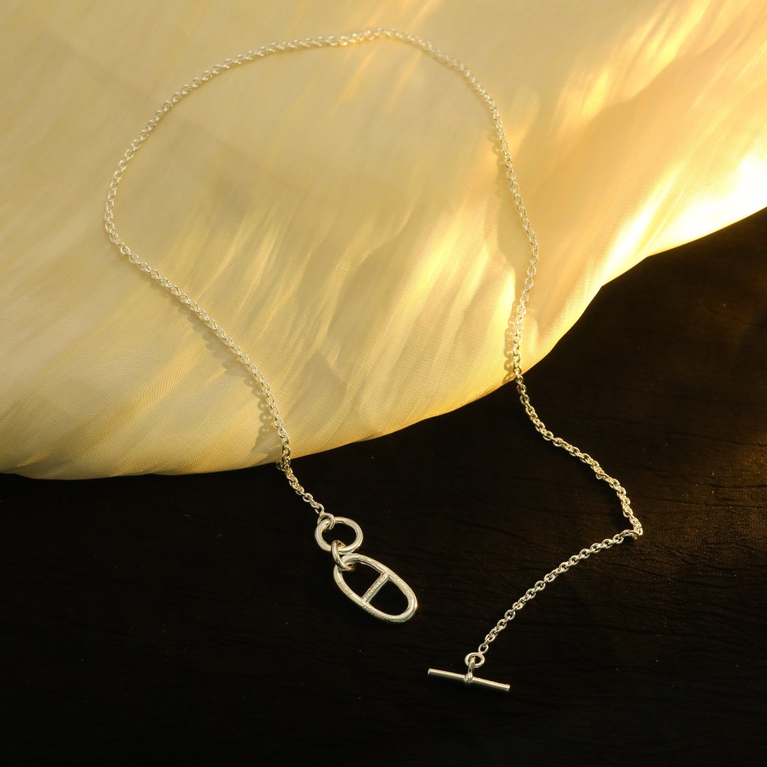 [Clover Jewelery]HM CHAINE D'ANCRE PENDANT NECKLACE STERLING SILVER