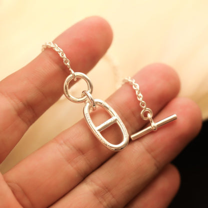 [Clover Jewelery]HM CHAINE D'ANCRE PENDANT NECKLACE STERLING SILVER