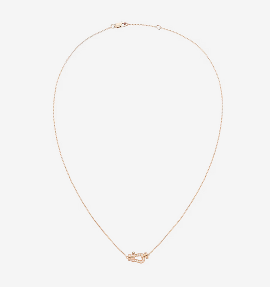[Clover Jewelery]FORCE 10 DIAMOND PINK GOLD NECKLACE MINI MODEL