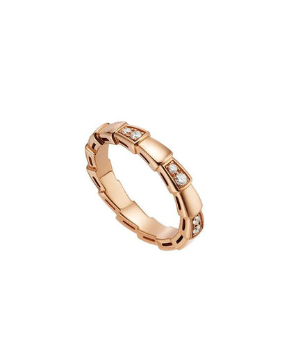 [Clover Jewelery]SERPENTI RING PINK GOLD  3MM