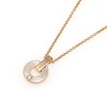 [Clover Jewelery]GARI NECKLACE PINK GOLD MOP