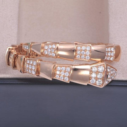 [Clover Jewelery]SERPENTI BRACELET PINK GOLD DIAMOND