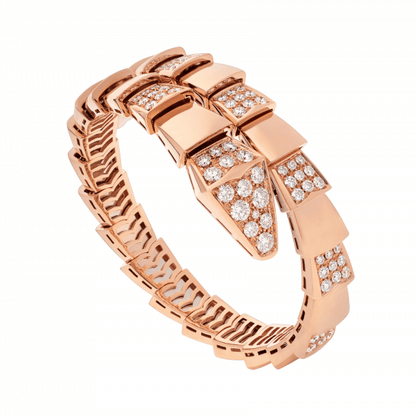 [Clover Jewelery]SERPENTI WIDE BRACELET PINK GOLD DIAMOND