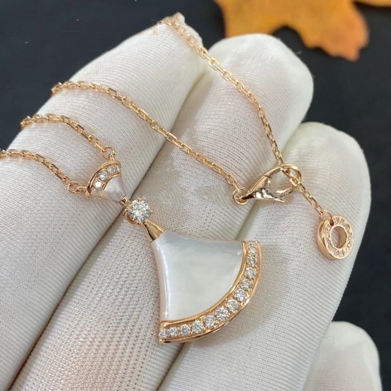 [Clover Jewelery]DREAM NECKLACE MOP PINK GOLD DIAMOND