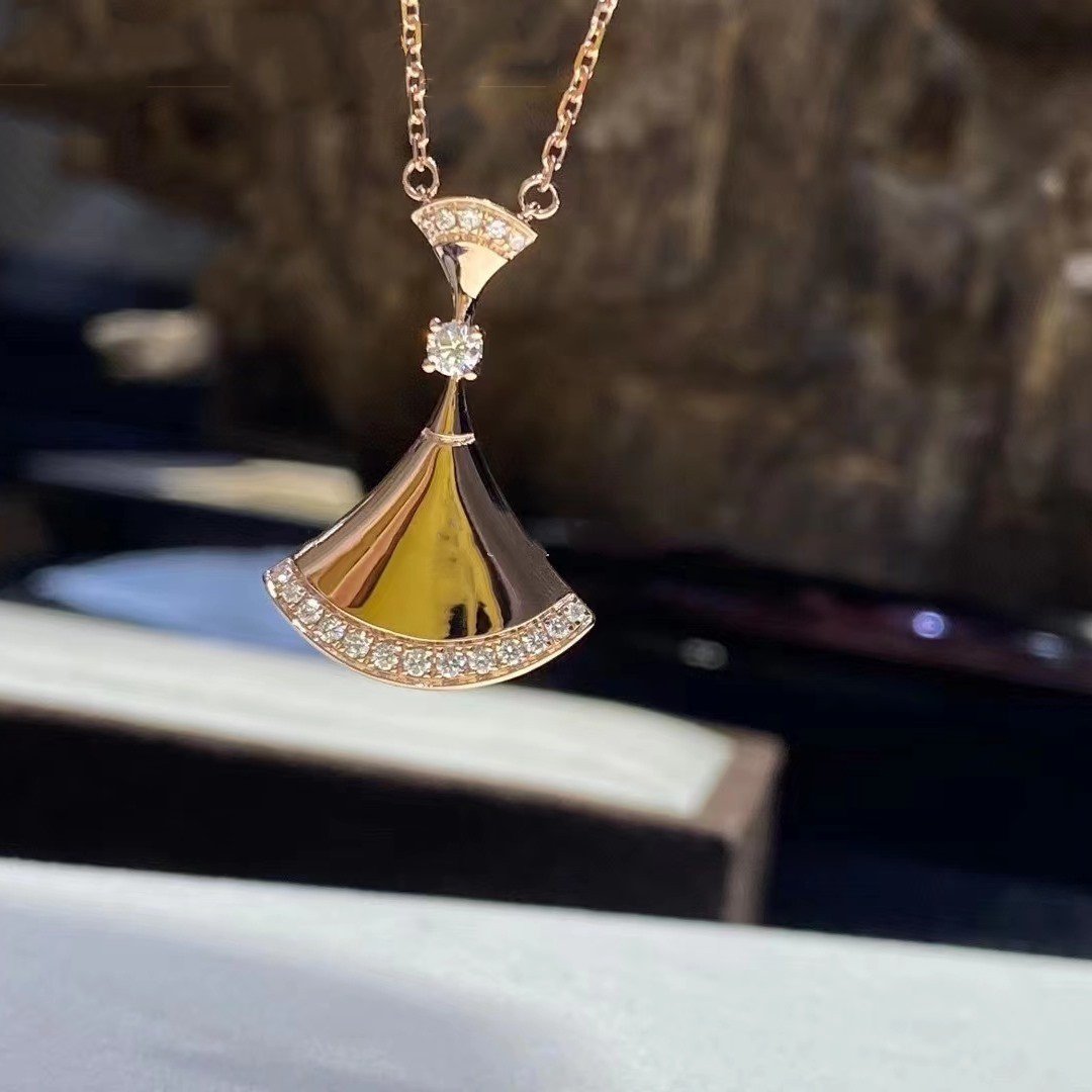 [Clover Jewelery]DREAM NECKLACE PINK GOLD DIAMOND