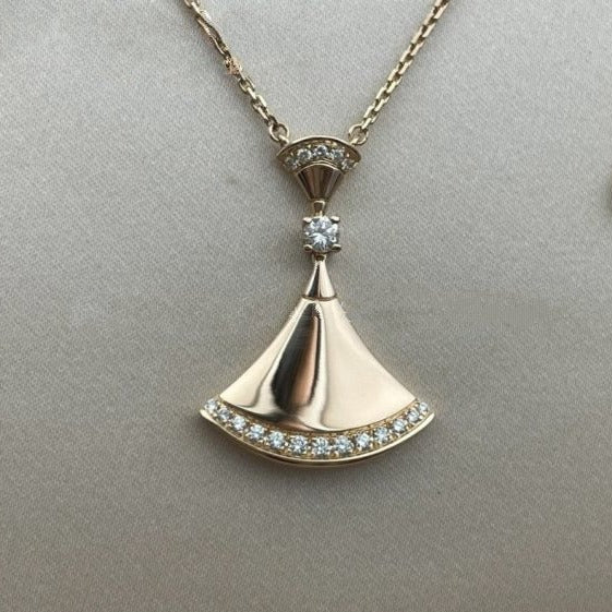[Clover Jewelery]DREAM NECKLACE PINK GOLD DIAMOND