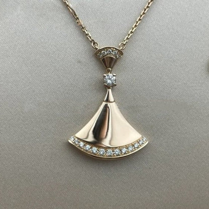 [Clover Jewelery]DREAM NECKLACE PINK GOLD DIAMOND