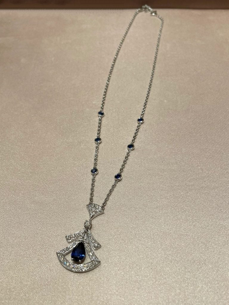 [Clover Jewelery]DREAM NECKLACE AGATE DIAMOND SILVER