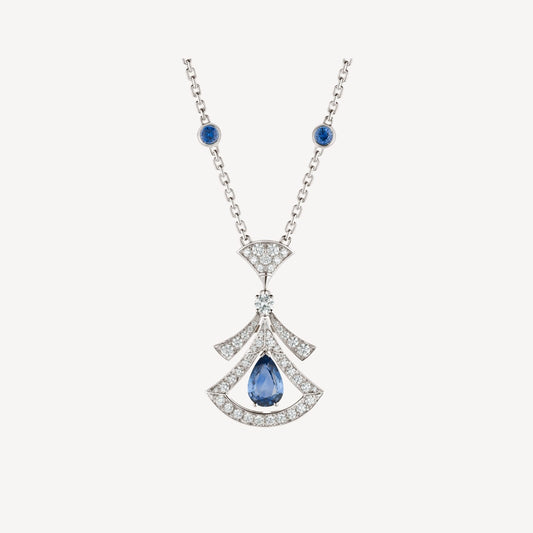 [Clover Jewelery]DREAM NECKLACE AGATE DIAMOND SILVER