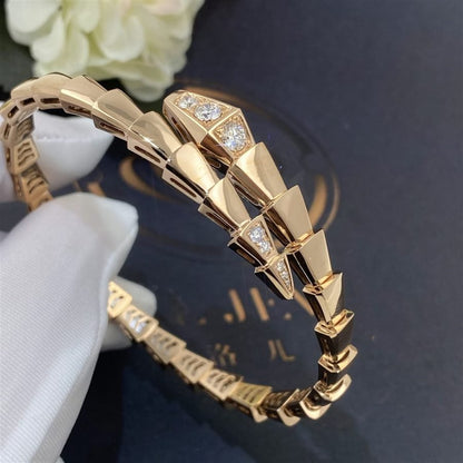 [Clover Jewelery]SERPENTI BRACELET DIAMONDS PINK GOLD