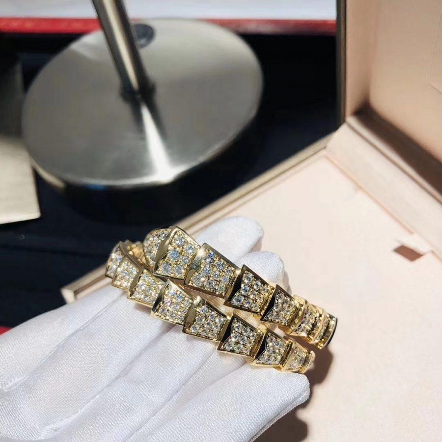[Clover Jewelery]SERPENTI BRACELET 8MM GOLD DIAMOND