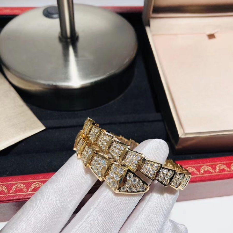 [Clover Jewelery]SERPENTI BRACELET 8MM GOLD DIAMOND