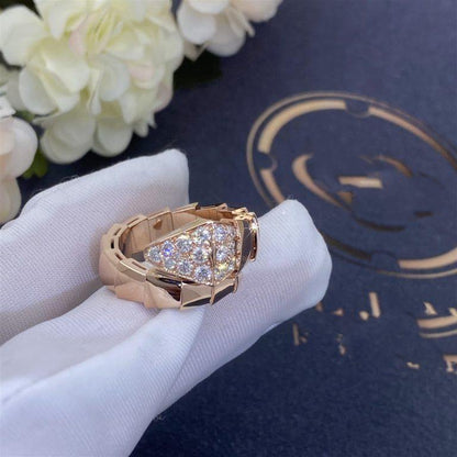 [Clover Jewelery]SERPENTI RING PINK GOLD DIAMOND