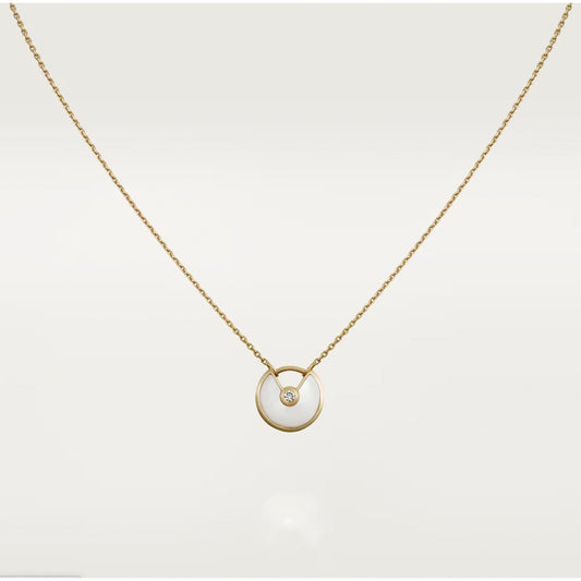 [Clover Jewelery]AMULETTE ROSE GOLD MOP NECKLACE