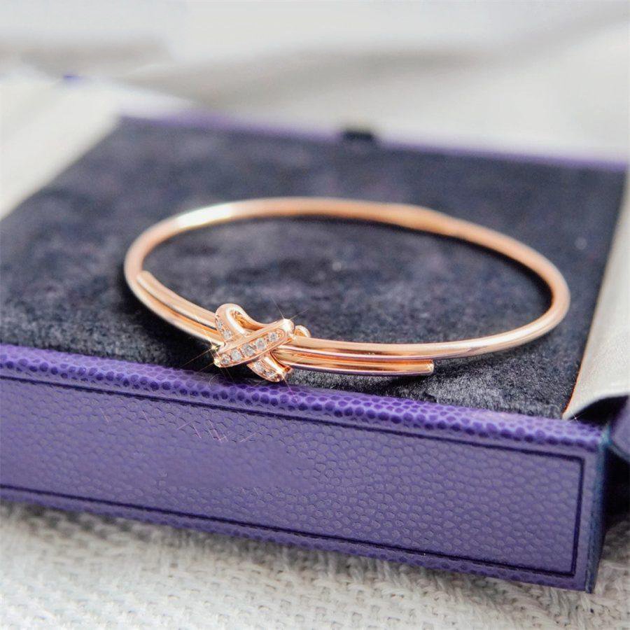 [Clover Jewelery]JEUX DE BRACELET PINK GOLD DIAMONDS