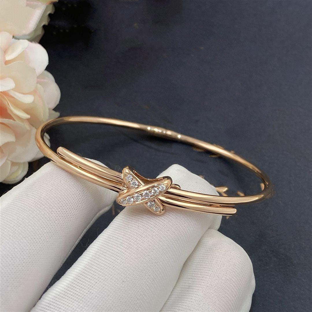 [Clover Jewelery]JEUX DE BRACELET PINK GOLD DIAMONDS