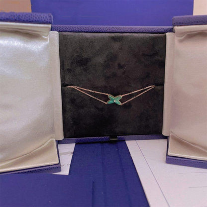 [Clover Jewelery]JEUX BRACELET MALACHITE PINK GOLD 1 DIAMOND