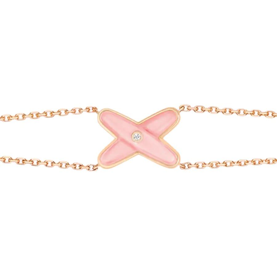 [Clover Jewelery]JEUX BRACELET PINK MOP PINK GOLD 1 DIAMOND
