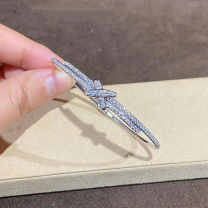 [Clover Jewelery]JEUX DE BRACELET DIAMONDS SILVER