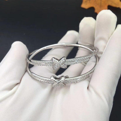 [Clover Jewelery]JEUX DE BRACELET DIAMONDS SILVER