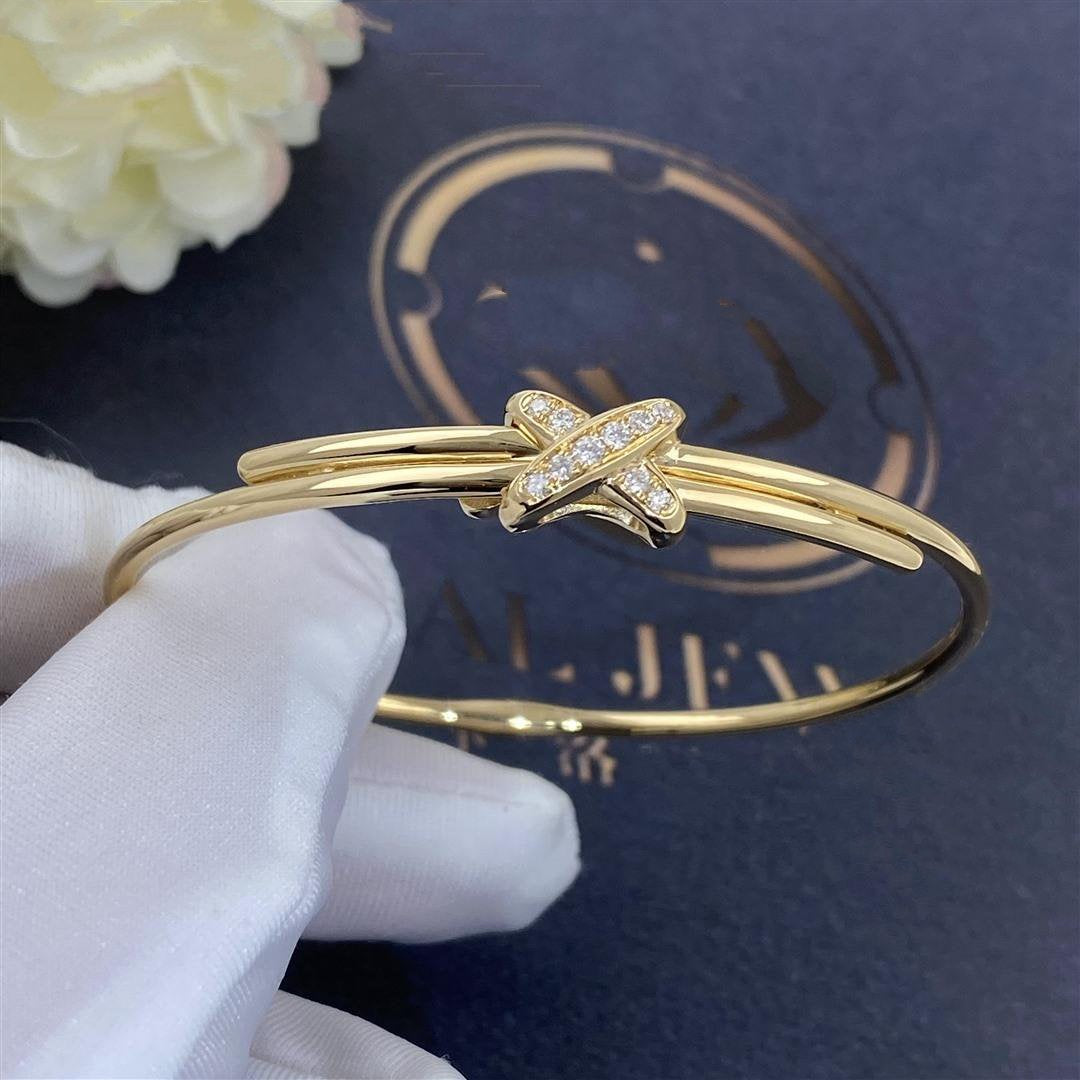 [Clover Jewelery]JEUX DE BRACELET GOLD DIAMONDS