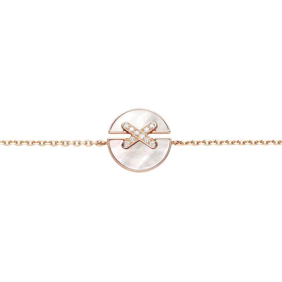 [Clover Jewelery]JEUX DE BRACELET MOP PINK GOLD DIAMONDS