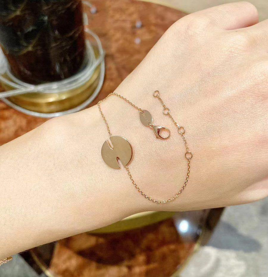 [Clover Jewelery]JEUX DE BRACELET MOP PINK GOLD DIAMONDS