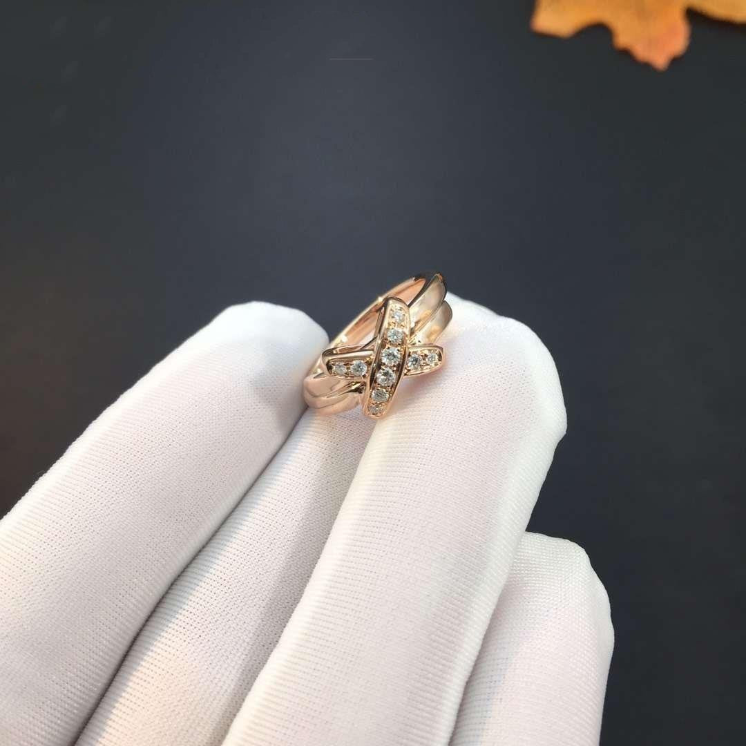 [Clover Jewelery]JEUX DE PINK GOLD DIAMOND RING