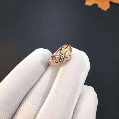 [Clover Jewelery]JEUX DE PINK GOLD DIAMOND RING