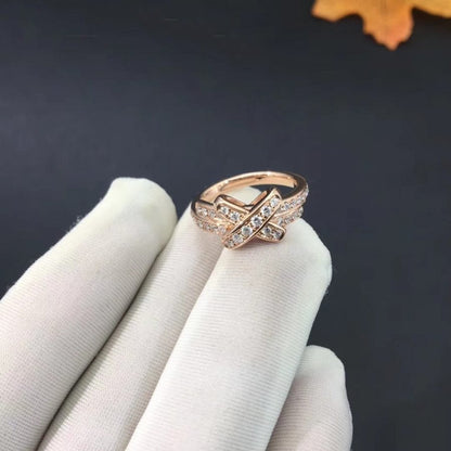 [Clover Jewelery]JEUX DE RING PINK GOLD DIAMOND