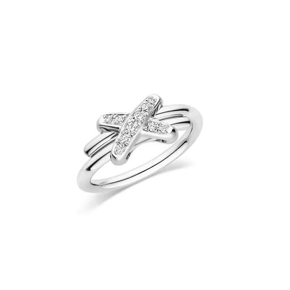 [Clover Jewelery]JEUX DE SILVER DIAMOND RING
