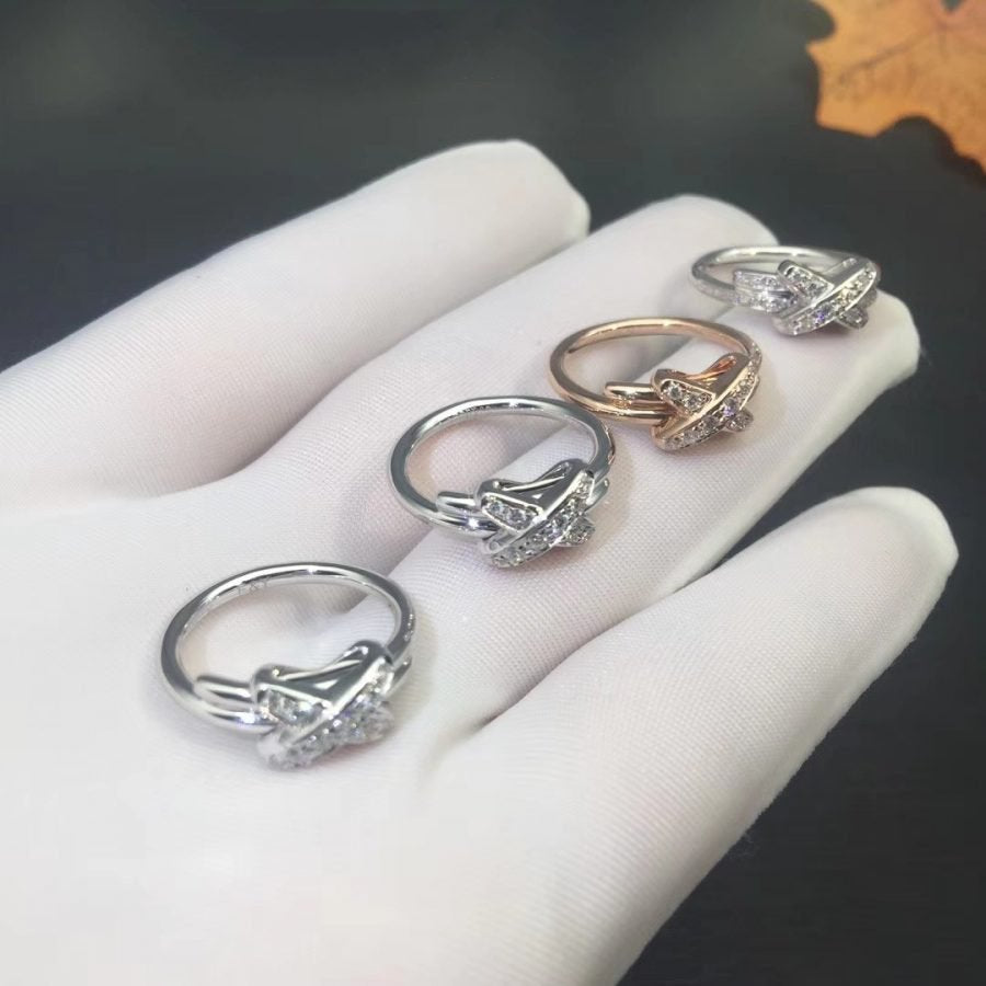 [Clover Jewelery]JEUX DE SILVER DIAMOND RING