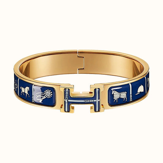 [Clover Jewelery]H COUVERTURES DARK BLUE BRACELET